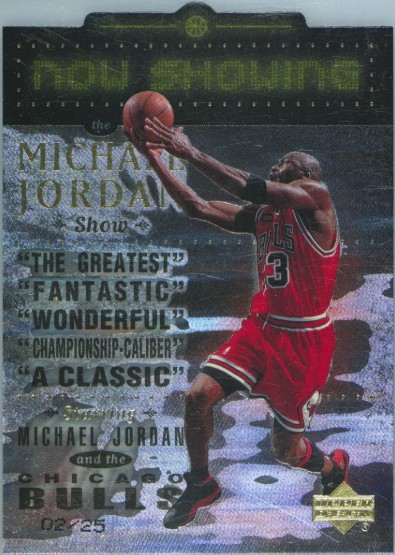 1999-00 Upper Deck - Now Showing Level 2 (Quantum Gold) #NS30 Michael Jordan Front