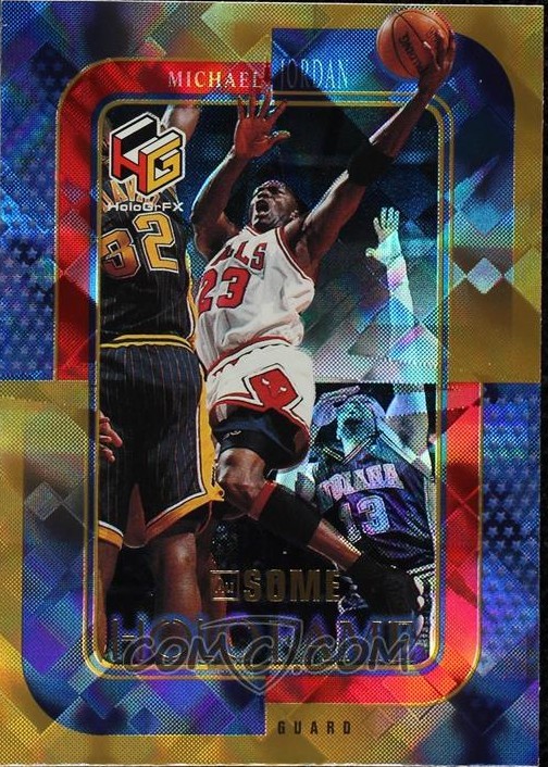 1999-00 Upper Deck HoloGrFX - HoloFame Gold #HF-1 Michael Jordan Front
