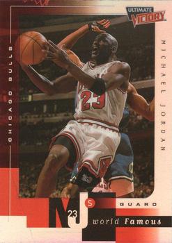1999-00 Upper Deck Ultimate Victory - MJ's World Famous #MJ1 Michael Jordan Front