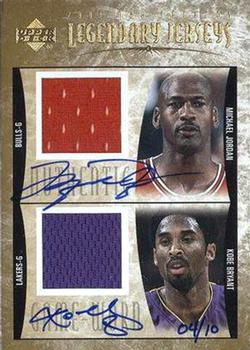 2000-01 Upper Deck Legends - Legendary Jerseys Autographed #MJ/KB-AJ Michael Jordan / Kobe Bryant Front