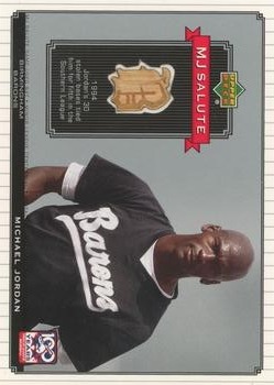 2001 Upper Deck Minors Centennial - MJ Game Bat #MJ-B10 Michael Jordan Front