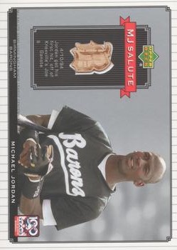 2001 Upper Deck Minors Centennial - MJ Game Bat #MJ-B3 Michael Jordan Front