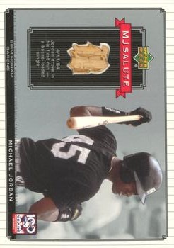 2001 Upper Deck Minors Centennial - MJ Game Bat #MJ-B4 Michael Jordan Front