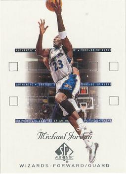 2001-02 SP Authentic #90 Michael Jordan Front
