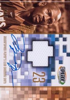 2001-02 UD PlayMakers Limited - Player's Club Shooting Shirt Autographs #MJ-AS Michael Jordan Front