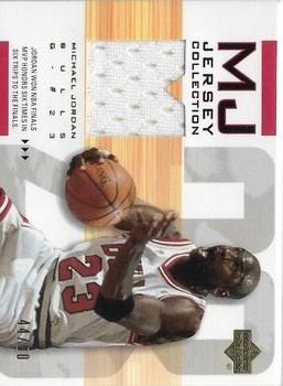 2001-02 Upper Deck - MJ Jersey Collection #MJC16 Michael Jordan - MEM: Jersey (Bulls White) Front