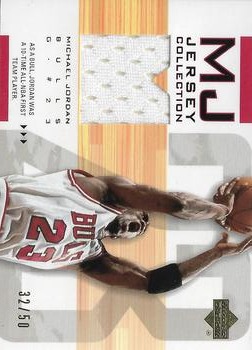 2001-02 Upper Deck - MJ Jersey Collection #MJC17 Michael Jordan - MEM: Jersey (Bulls White) Front