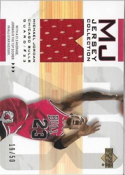 2001-02 Upper Deck - MJ Jersey Collection #MJC3 Michael Jordan - MEM: Jersey (Bulls Red) Front