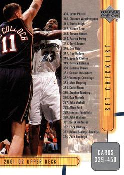 2001-02 Upper Deck #405 Michael Jordan - Checklist: 339-450 Front