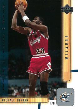 2001-02 Upper Deck #450 Michael Jordan - VAR: Retail version, shooting Front