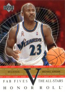 2001-02 Upper Deck Honor Roll - Fab Fives The All-Stars #F5-AS10 Michael Jordan Front