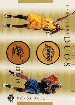 2001-02 Upper Deck Honor Roll - Fab Floor Duos #KB/MJ-F Kobe Bryant / Michael Jordan Front
