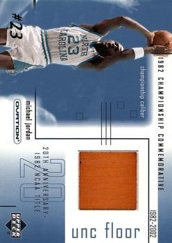 2001-02 Upper Deck Ovation - MJ UNC Memorabilia #MJF4 Michael Jordan - MEM: Game-used Floor Front