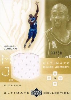 2001-02 Upper Deck Ultimate Collection - Jerseys Gold #MJ Michael Jordan Front