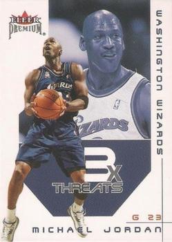 2002-03 Fleer Premium - Triple Threats #7 TT Michael Jordan Front