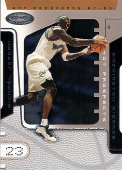2002-03 Hoops Hot Prospects #34 Michael Jordan Front