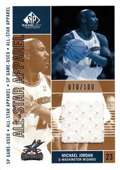 2002-03 SP Game Used - All-Star Apparel Gold #MJ-AS Michael Jordan Front