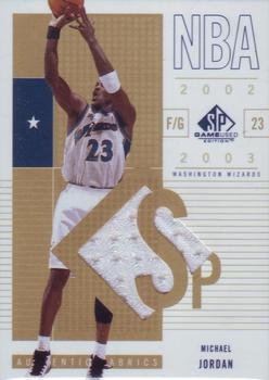 2002-03 SP Game Used #100 Michael Jordan - MEM: Game-worn uniform Front