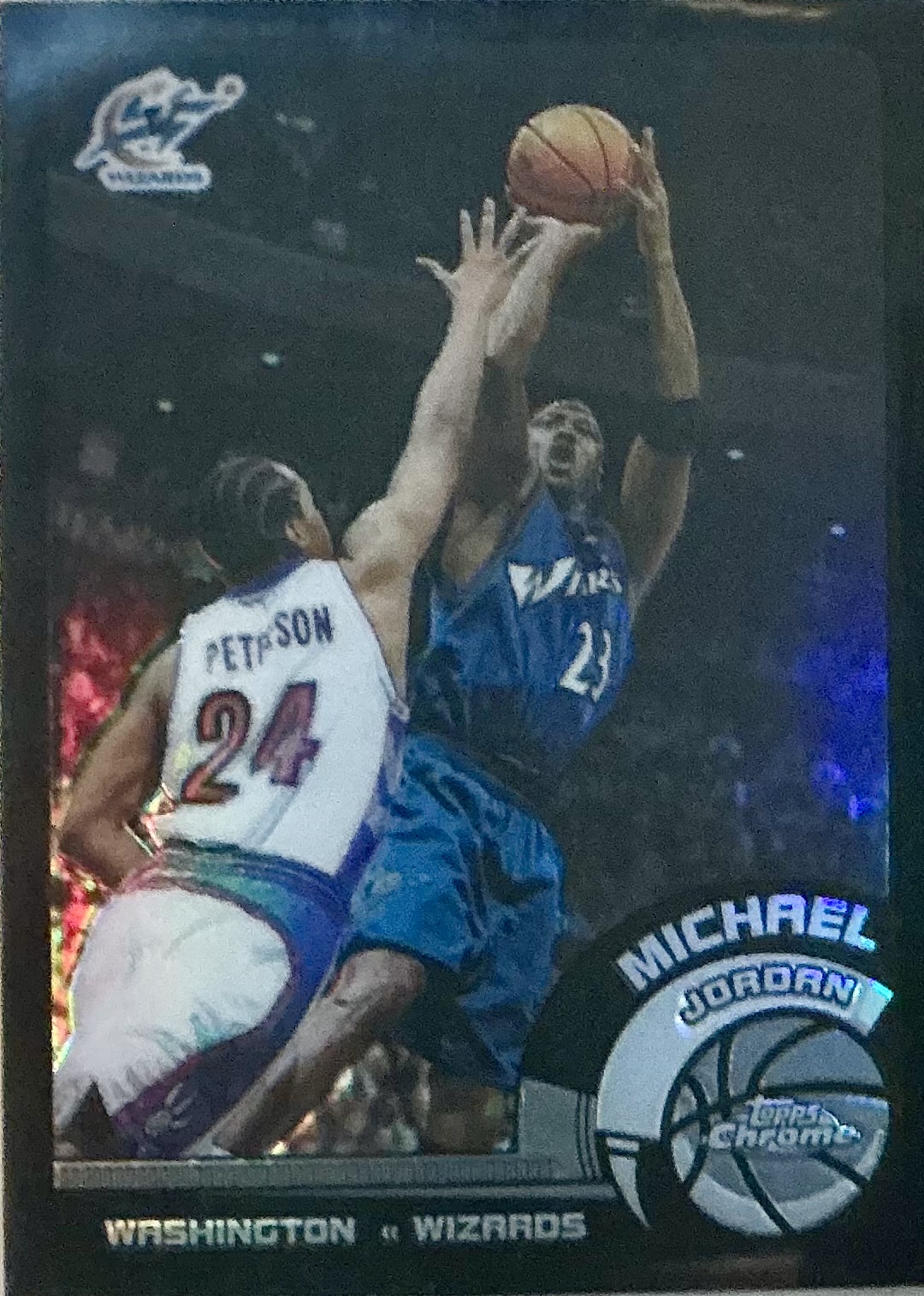 2002-03 Topps Chrome - Refractors Black Border #10 Michael Jordan Front