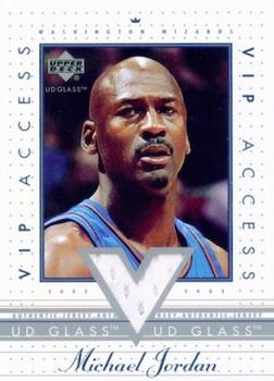 2002-03 UD Glass - VIP Access Jersey #MJ-VIP Michael Jordan Front