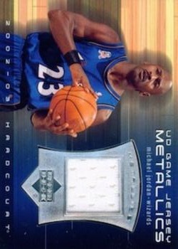 2002-03 Upper Deck Hardcourt - UD Game Jersey Metallics #MJ-J Michael Jordan Front