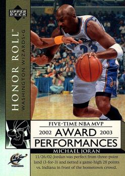 2002-03 Upper Deck Honor Roll - Award Performances #AP14 Michael Jordan Front