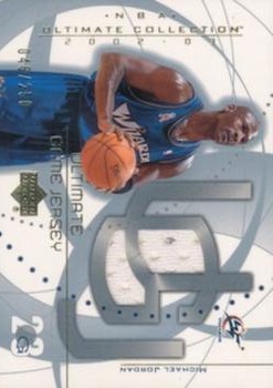 2002-03 Upper Deck Ultimate Collection - Jerseys #MJ Michael Jordan - MEM: Game-worn jersey Front
