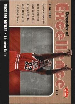 2007-08 Fleer - Decades of Excellence #10 Michael Jordan Front