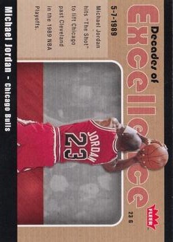 2007-08 Fleer - Decades of Excellence Glossy #3 Michael Jordan Front