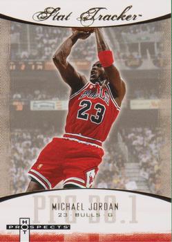 2007-08 Fleer Hot Prospects - Stat Tracker #ST-26 Michael Jordan Front