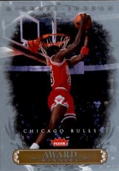 2007 Fleer Michael Jordan - Award Winners #AW19 Michael Jordan - 1985 NBA Rookie of the Year Front