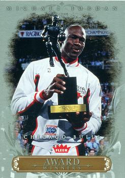 2007 Fleer Michael Jordan - Award Winners #AW5 Michael Jordan - 1993 NBA Finals MVP Front
