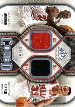 2009-10 SP Game Used - Combo Materials 50 #CM-JP Michael Jordan / Scottie Pippen Front