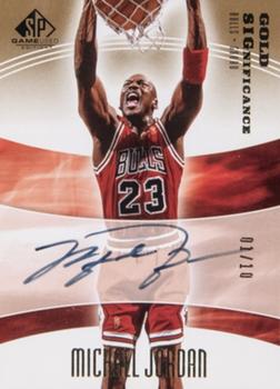 2004-05 SP Game Used - SIGnificance Gold #SIG-MJ Michael Jordan Front