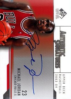 2003-04 SP Signature Edition - Authentic Signatures #AS-MJ Michael Jordan Front