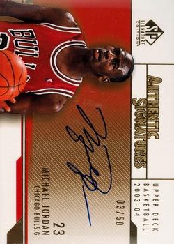 2003-04 SP Signature Edition - Authentic Signatures Gold #AS-MJ Michael Jordan Front