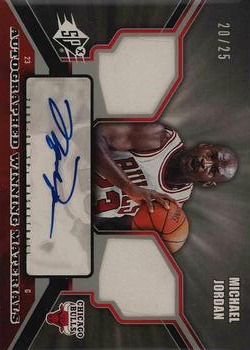 2005-06 SPx - Winning Materials Autographs #AWM-MJ Michael Jordan Front