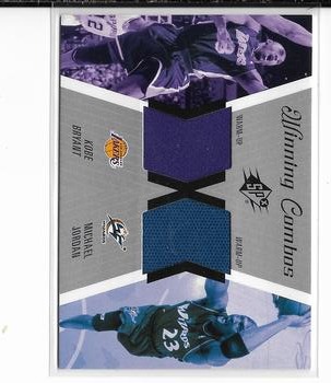 2003-04 SPx - Winning Materials Combos #WC42 Kobe Bryant SP / Michael Jordan Front