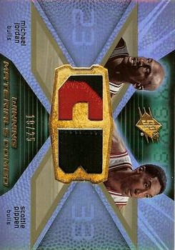 2008-09 SPx - Winning Materials Combos Patches #WMC-JP Michael Jordan / Scottie Pippen Front