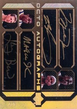 2007-08 UD Black - Autographs Octo Gold #NNO Michael Jordan / LeBron James / Magic Johnson / Larry Bird / Julius Erving / Kareem Abdul-Jabbar / Hakeem Olajuwon / Bill Russell Front