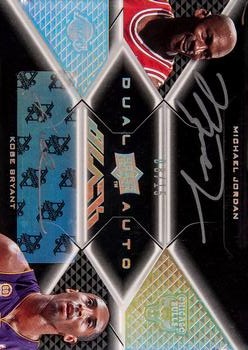 2008-09 UD Black - Dual Autographs #DA-JB Kobe Bryant / Michael Jordan Front