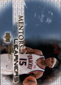 2003 UD Top Prospects - Mentors and Learners #ML3 Michael Jordan / Carmelo Anthony Front