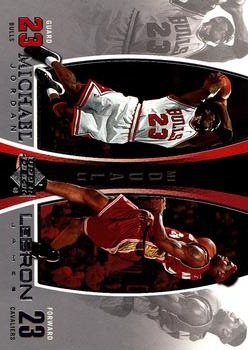 2005-06 Upper Deck - Michael Jordan/LeBron James #LJMJ1 Michael Jordan / LeBron James Front