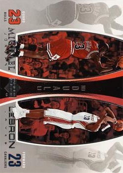 2005-06 Upper Deck - Michael Jordan/LeBron James #LJMJ5 Michael Jordan / LeBron James Front