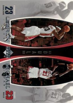 2005-06 Upper Deck - Michael Jordan/LeBron James #LJMJ7 Michael Jordan / LeBron James Front