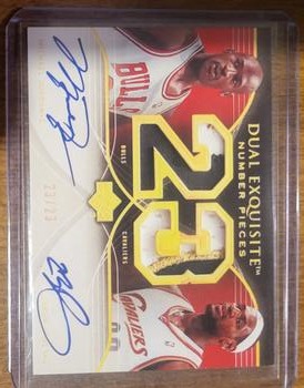2006-07 Upper Deck - Signature Sensations Dual #SSD-JJ Michael Jordan / LeBron James Front