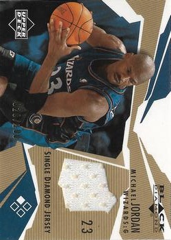2003-04 Upper Deck Black Diamond - Single Diamond Jersey Gold #BD-MJ Michael Jordan Front