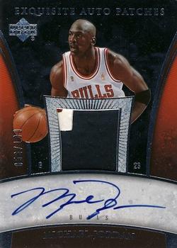 2005-06 Upper Deck Exquisite Collection - Autographs Patches #AP-MJ Michael Jordan Front