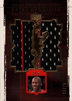 2003-04 Upper Deck Exquisite Collection - Extra Exquisite Duals #EE2-MJ1 Michael Jordan Front