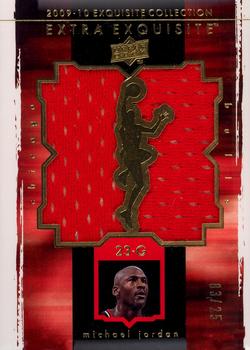 2009-10 Upper Deck Exquisite Collection - Extra Exquisite Jerseys Gold #X-MJ Michael Jordan Front
